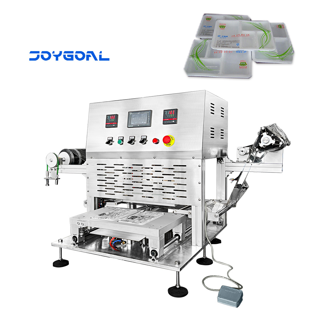 Table top stainless steel semi automatic sandwich tray sealing machine